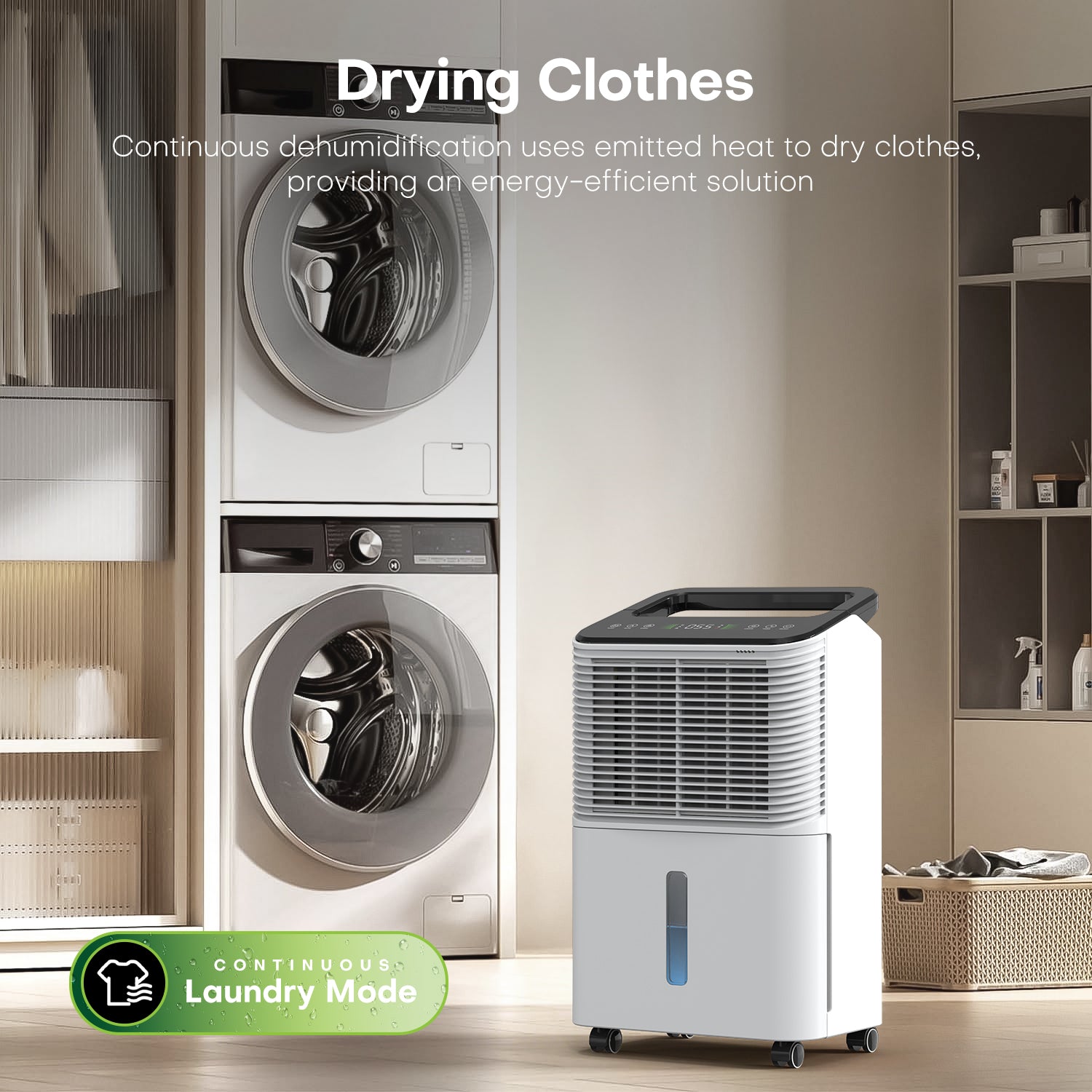 CONOPUPlus 16L/Day Ultra-Quiet Dehumidifier for Bedroom, Intelligent Central Control, Auto Mode, Humidity Indicator Light, 24H Timer, Laundry Drying, Effective & Powerful Home Dehumidifiers